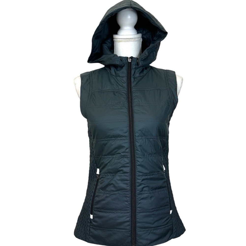 Irideon Quilted Vest Riding Wear Womens S Zip Up Removable Hood